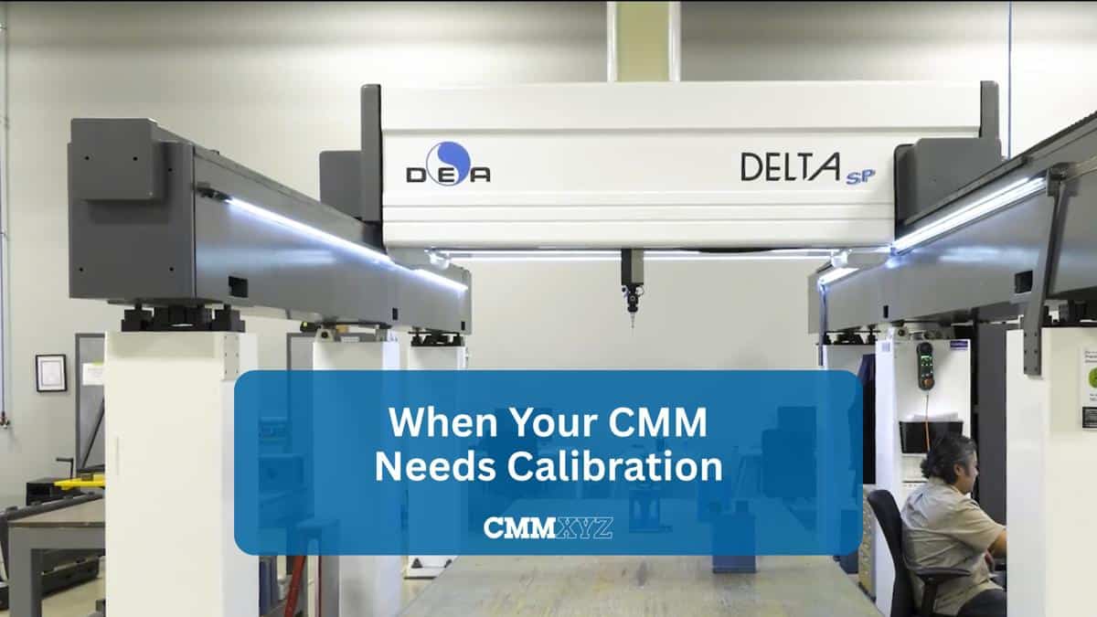 Coordinate measuring machine inspecting a precision aluminum component with touch probe, showcasing high-accuracy CMM measurement for manufacturing quality control.