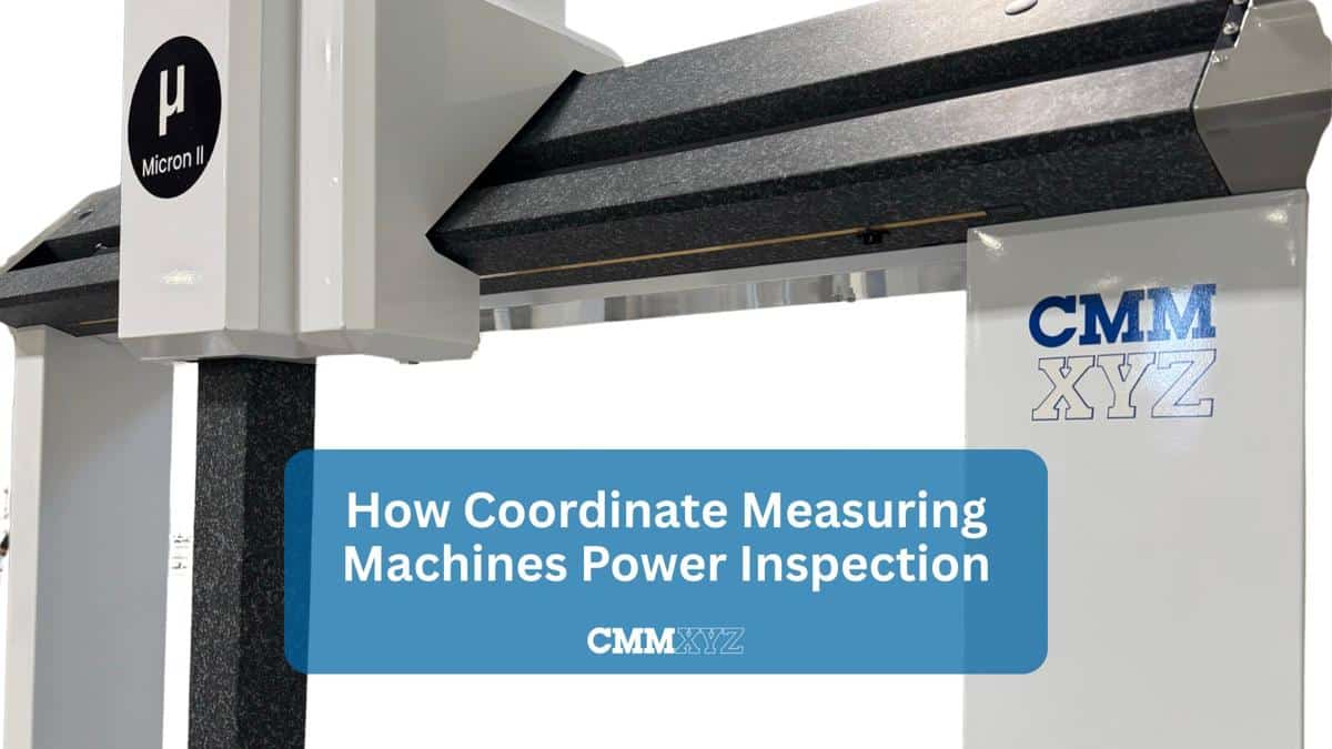 Coordinate measuring machine in a modern industrial inspection facility used for precision measurement and quality control.
